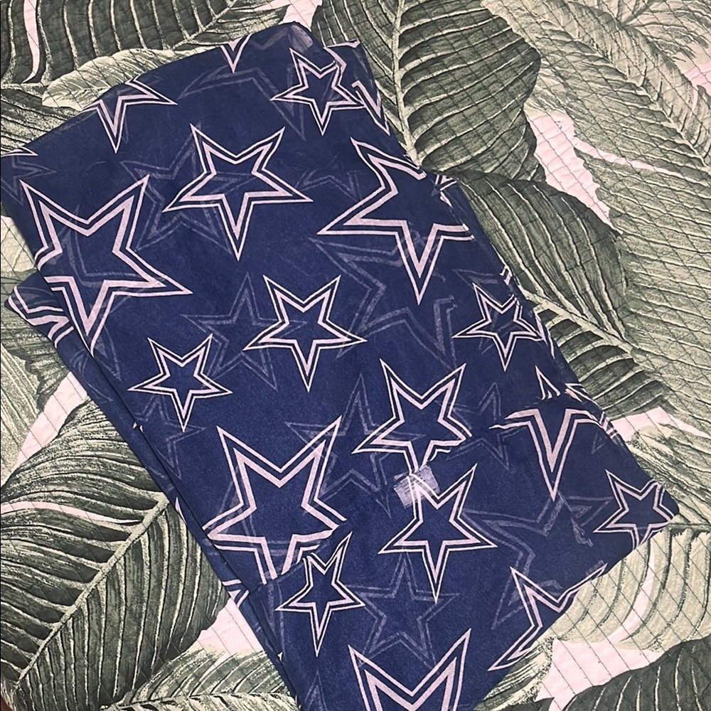 Star Patterned Blue Fabric